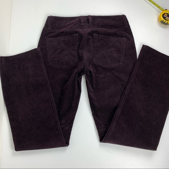 J Crew Favourite  Fit Purple Corduroy Pants size 00S - Picture 3 of 8